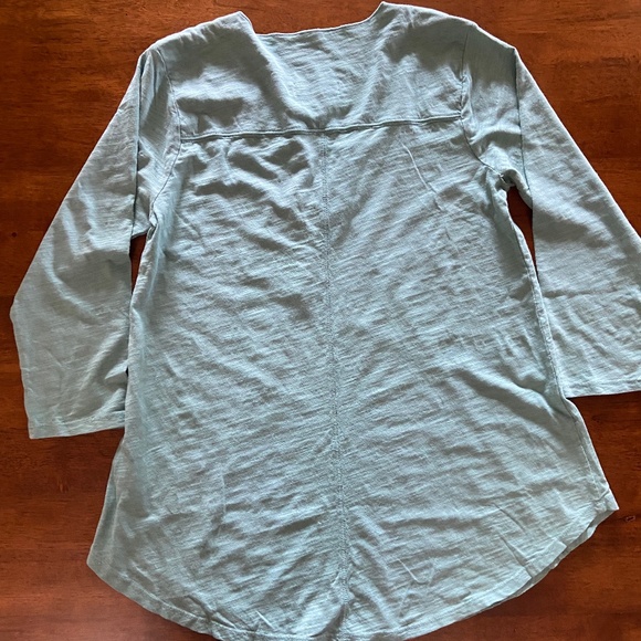 Sundance Mododoc Seamed V-Neck Tee Teal - Picture 2 of 4